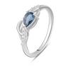 Silver Ring with Artificial Tanzanite Nano 0.388ct (2100782)