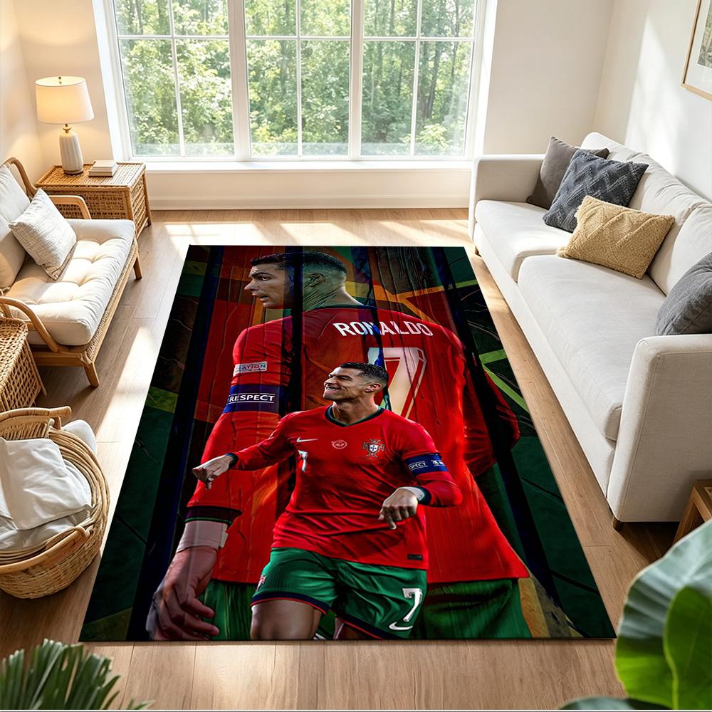 Cristiano Ronaldo Floor Mat Perfect for Entryway Outdoor Balcony Dining Room Antislip Carpet Decorate Offices Perfect Gift for Friends & Family