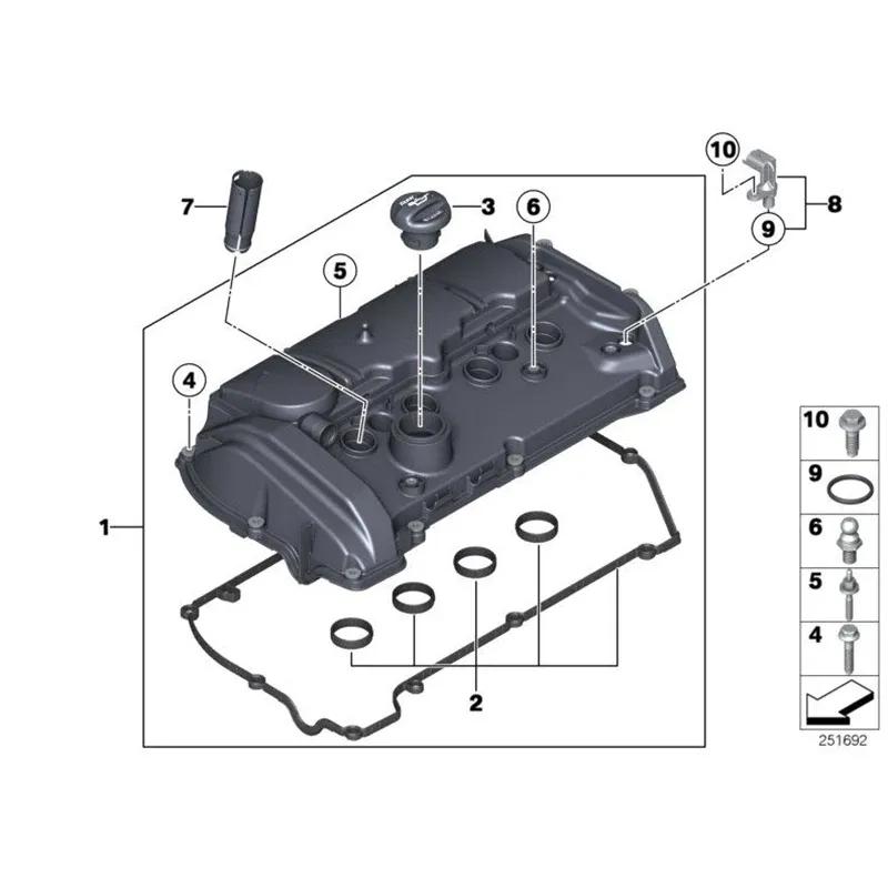 11127646553 11127601863 Brand New Top Engine Cylinder Head Top Valve Cover For BMW N13 F20 F30 Cylinder Head Cover