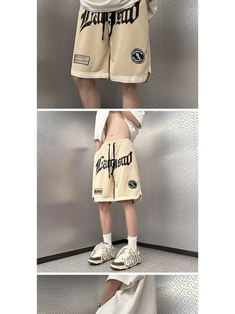 Мужские летние повседневные шорты в стиле ретро-американской моды: Модный, свободный, универсальный баскетбольный стиль