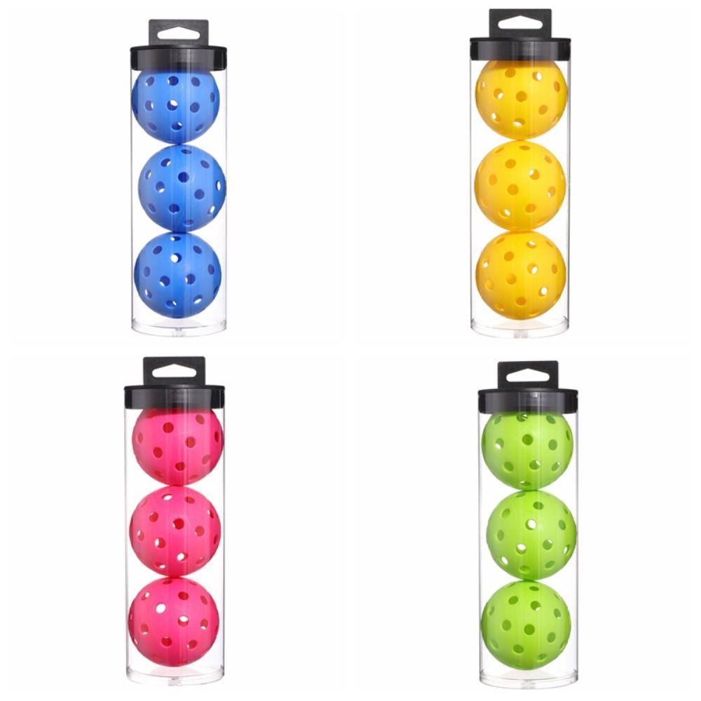 Training Practice 40 Holes Pickleball Clear Cylindrical Pickleball Training Ball Tournament Play