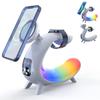 Bedside Table Lamp Colorful Night Light Wireless Charging for Cell Phone Watch Headphones Can Be