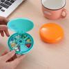 Pill Organizer 8 Grids Well Sealed Moisture-proof Buckle Prevent Forgetting High Capacity Rotating Circle Tablet Box Home Supply