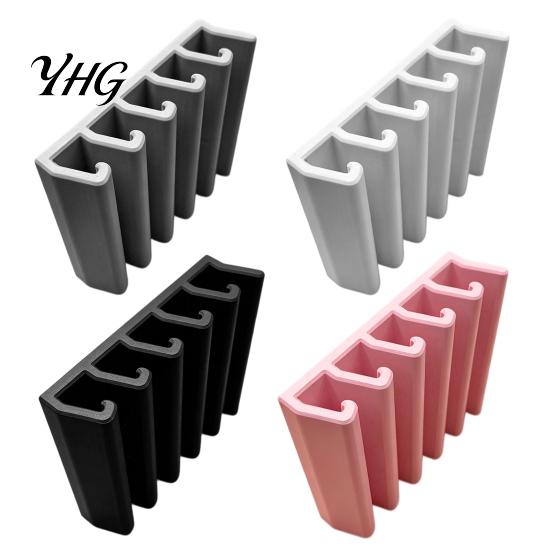 Vertical Storage Rack for Food Container Lids 5-Slot Cabinet Lid Organizer, Space Saving Hanging Rack, 3D Heavy Duty Resin Organizer Print Holder