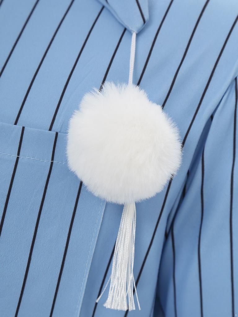 Mens Sissy Nightwear Striped Sleep Robe with Hat Long Sleeve Long Robe And Pompom Adjustable Sleep Hat Arabian Muslim Pajamas