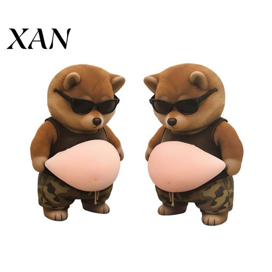 Car Door Edge Protector 3D Pet Belly Sticker Soft Anti-Collision Cartoon Kitten/Puppy Decal with Interior Protection Big Cute Cushioned Protectors for