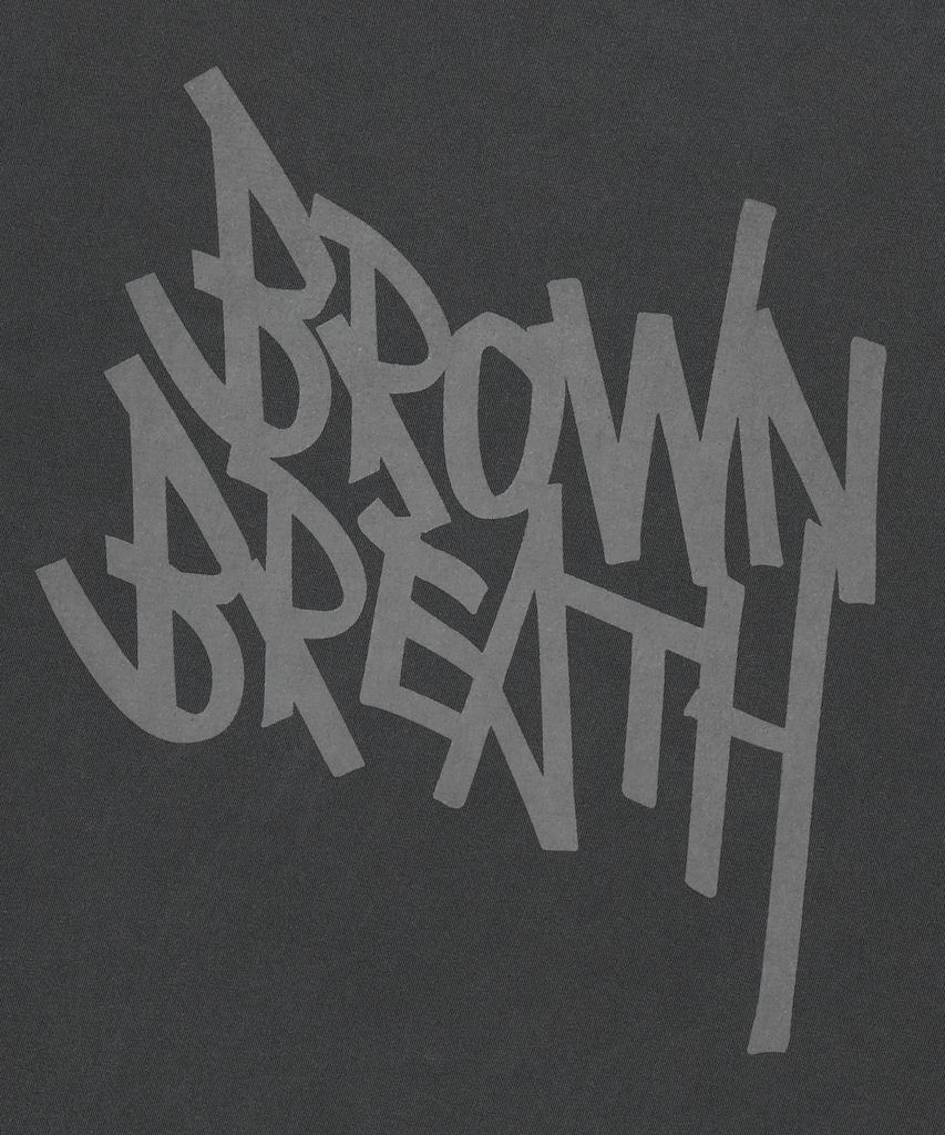 BROWNBREATH Tag Pigment Tee - Charcoal