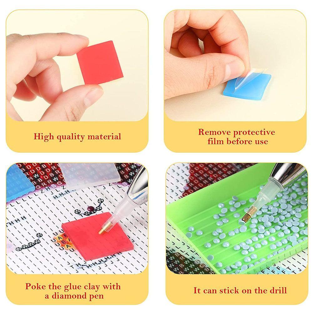 Ящик для хранения Алмазная картина Клей Глина Точка Дрель Ручка Вышивка крестиком Клей для вышивки крестом