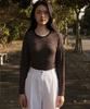 DEHEVE Soft Stripe Long Sleeve [Brown]