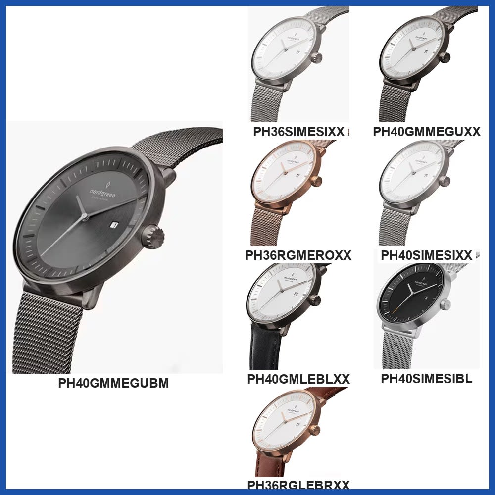 Nordgreen PH Series Unisex Wrist Watch PH40GMMEGUBM PH36SIMESIXX PH40GMMEGUXX PH36RGMEROXX PH40SIMESIXX PH40GMLEBLXX PH40SIMESIBL PH36RGLEBRXX Gift
