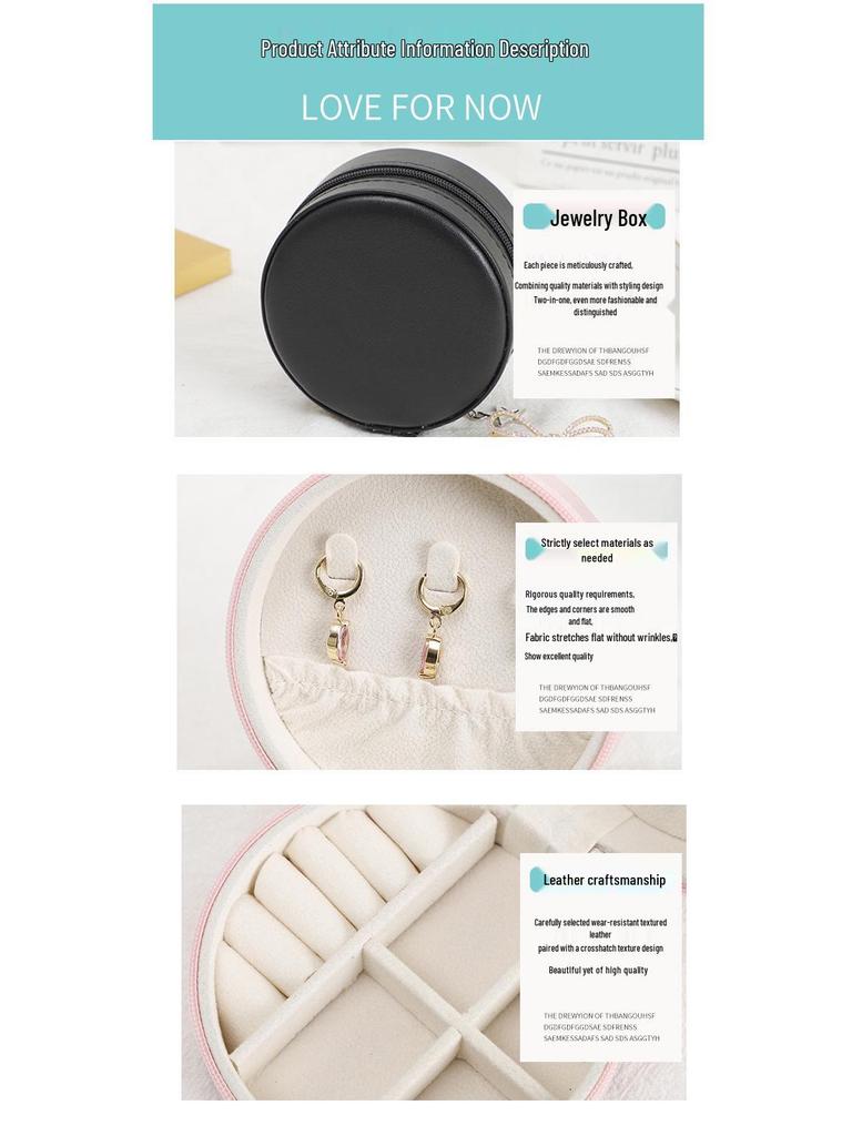 Элегантная коробка для хранения украшений – Круглая подарочная упаковка для серег, ожерелий и пуссет