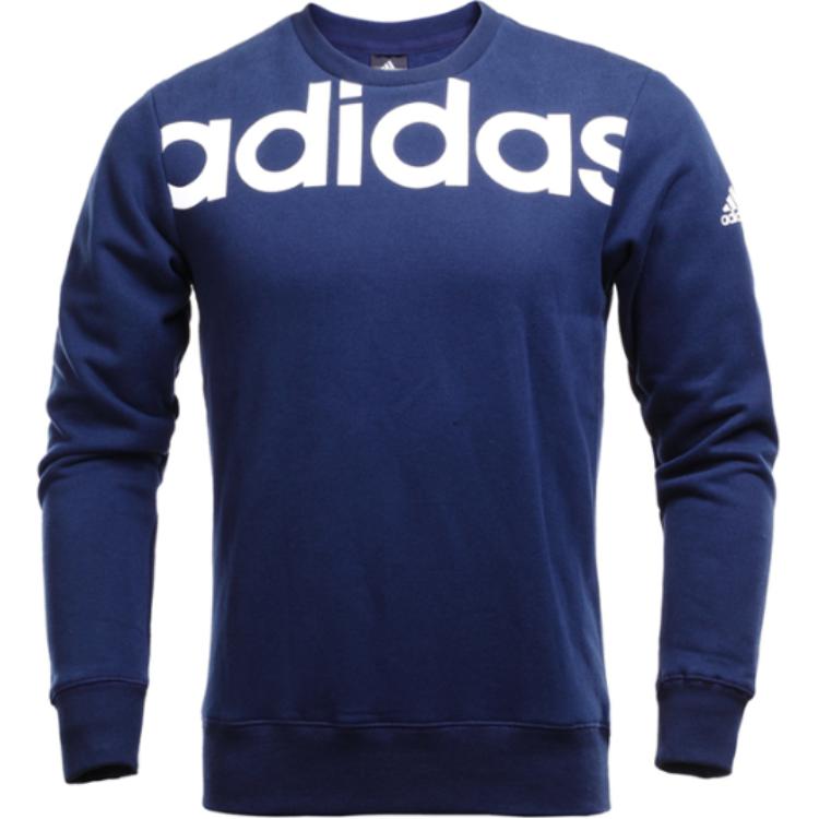 Adidas Sweatshirts Men's Blue Crew Neck Moderate BG9065
