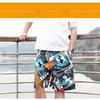 Пляжные брюки Мужские быстросохнущие свободные тонкие четверти шорты Спортивные повседневные брюки с цветочным принтом