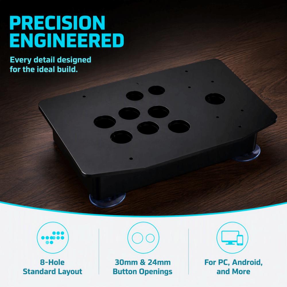 18pcs Acrylic DIY Arcade Controller Case 8-Hole Arcade Cabinet Case Panel Case For Arcade Game