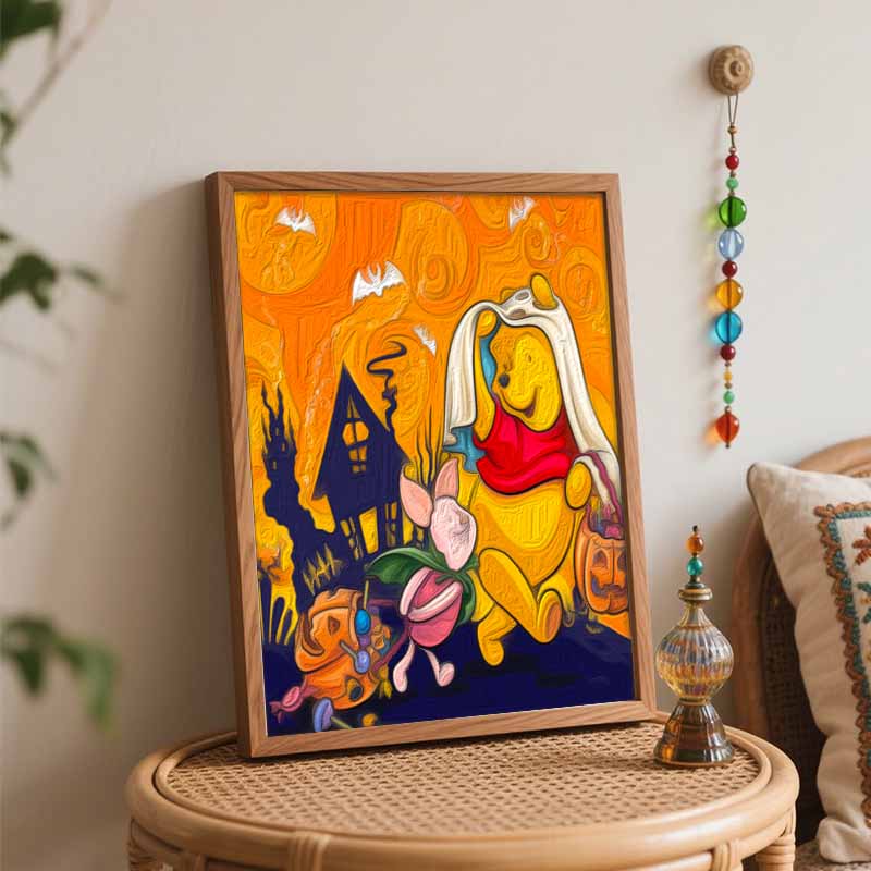 Disney Винни-Пух Хэллоуин DIY Наборы для масляной живописи Ручная роспись Домашний декор Поделки Идеи подарков Для комнаты друзей Набор настенного декора