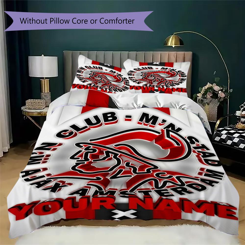Custom Name AJAX Bedding,Quilt Set Quilt Cover Pillowcase Home Birthday Gift(1 * duvet cover + 2 * pillowcase, without core)_xia