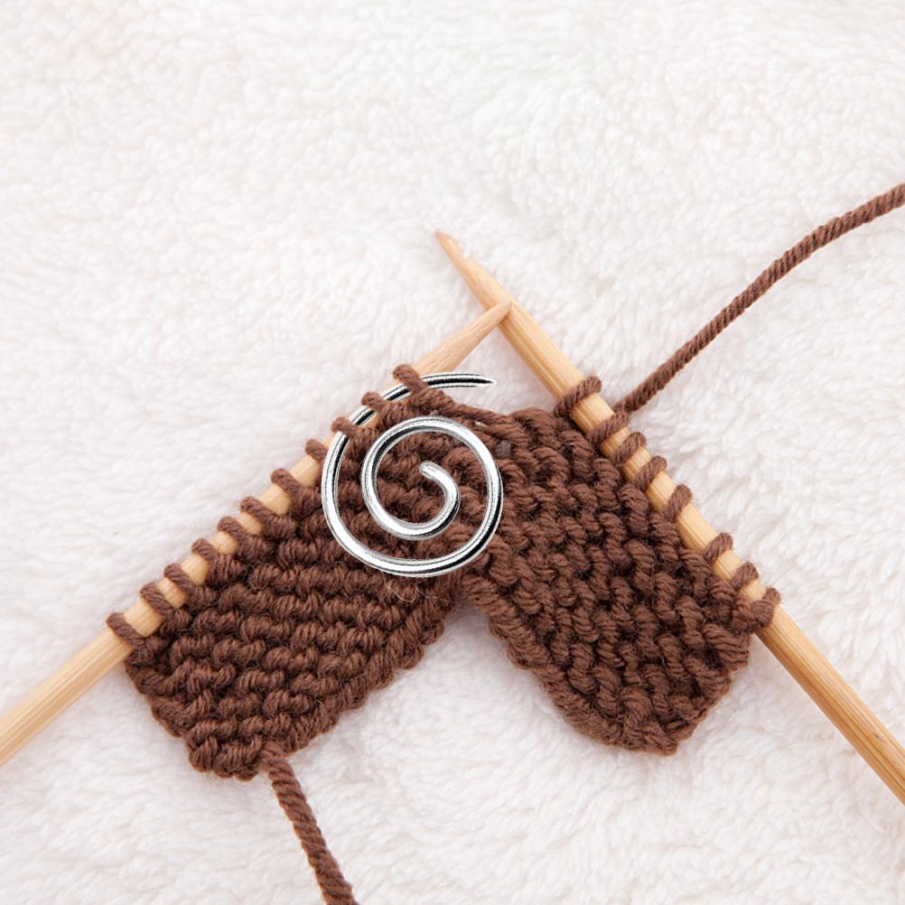 Спиральная кабельная спица из нержавеющей стали, кабельная спица, булавка для шали для пряжи, шитья, вязания, изогнутая