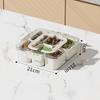 Compartment Food Container Grade Seasoning Box Kitchen Transparent Storage Spice Organizer