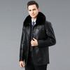 Genuine Leather Jacket Men's Sheepskin Jacket Fur Integrated Middle-aged Dad Winter Down Jacket Jacket