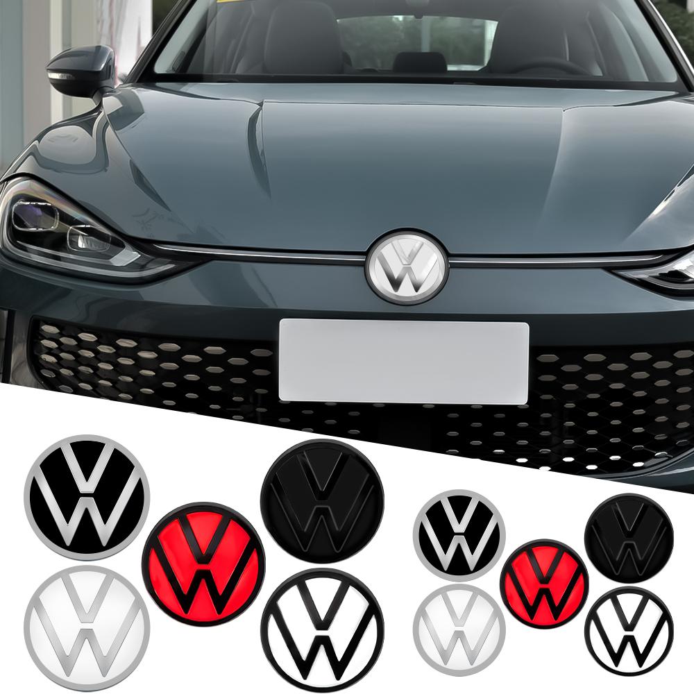 1set Replace Type Car Rear Trunk Badges Lid Emblem Front Rear Logo Valve Cap For VW Golf 8 (MK8) T-ROC POLO Arten 21-23AL8