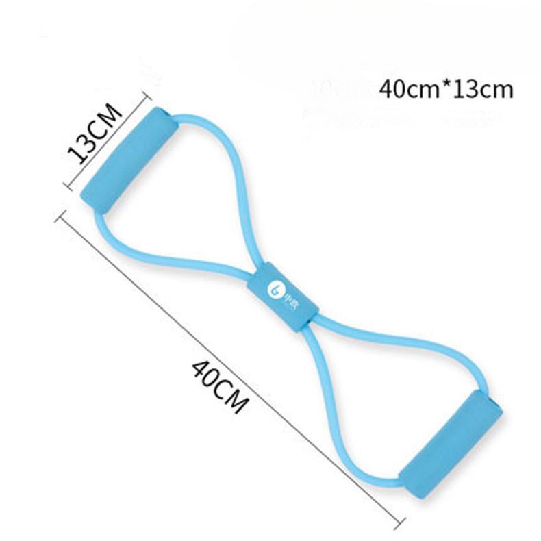 Натяжной канат для расширения груди для фитнеса, восьмизначная эластичная трубка, бытовой расширитель груди, TPE, гальванический натяжной канат, восьмизначный натяжитель