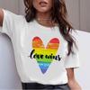 Lesbian Rainbow Harajuku T-Shirt Women Lgbt Funny Cartoon T-Shirt Ullzang Gay Pride Printed Tshirt
