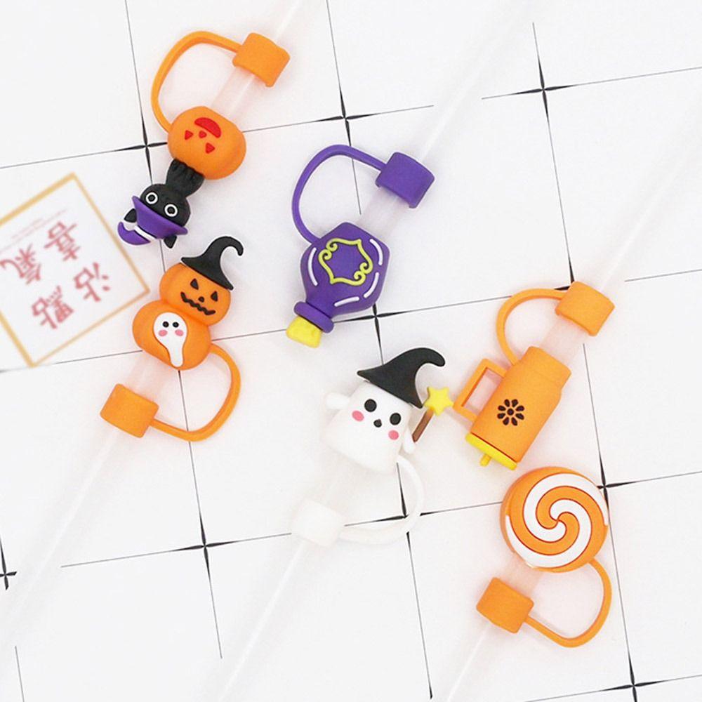 10mm Splash-proof Straw Cap Halloween Straw Stoppers New Straw Tips Cover