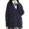 School High School School Knit Bag Large Cute [Ailiyumo] Cardigan, Women's, Uniform, Student, Cardigan, Women's, Winter, V-Neck, Sleeves, Size,