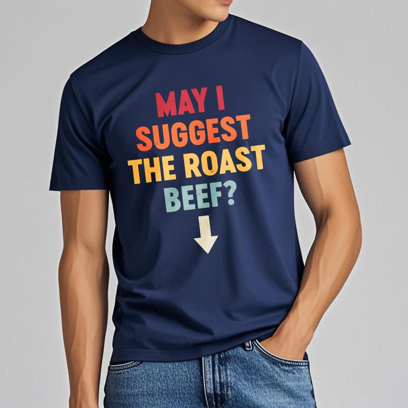 Anime ONeck Unisex Tshirt Oversized Summer Boys T Shirt May I Suggest The Roast Beef Short Sleeve Soft Crew Neck Tee Shirt