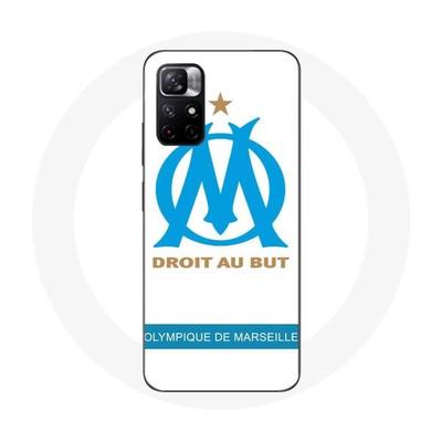 Coque - Maniacase - Redmi Note 11 5G - Logo OM Olympique De Marseille - Souple - Noir/Blanc