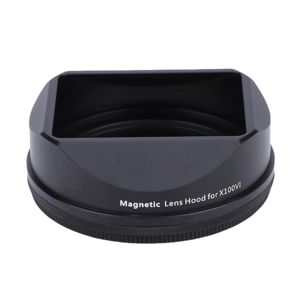   Metal Lens Hood Fit for Fuji X-E5  0VI Aluminium Alloy Retro Black Magnetic Camera Lens Shade