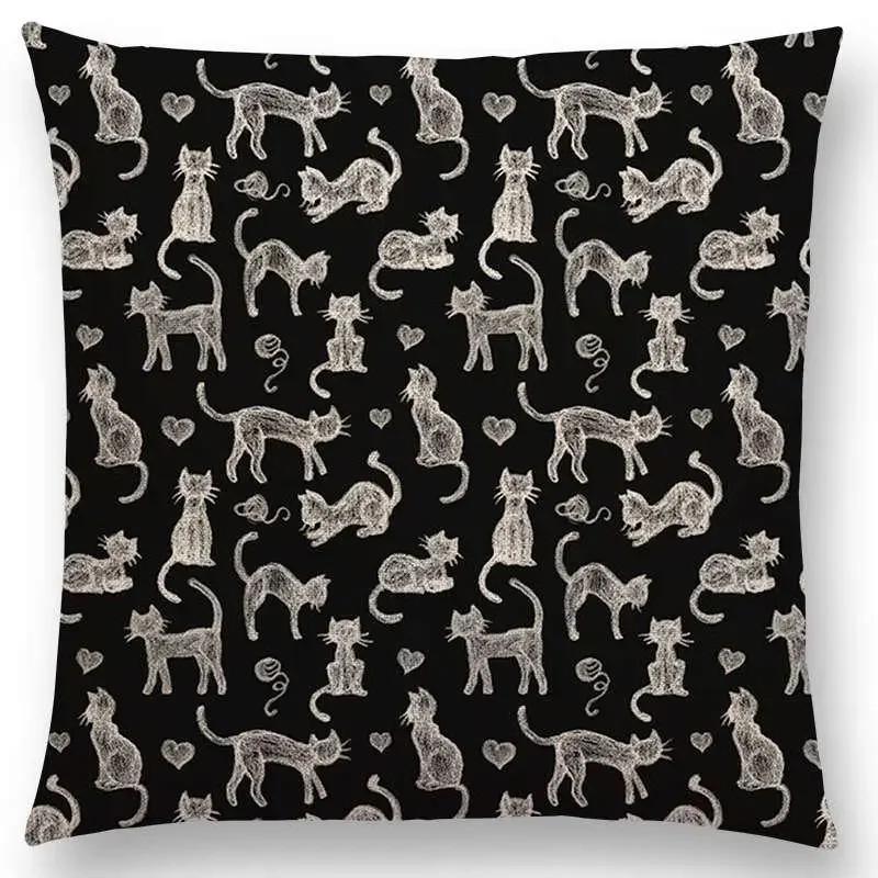 Новый Милый Рождественский Подарок Фрукты Тыква Мороженое Интересное Искусство Красочный Декоративный Узор Наволочка Подушка для Дивана