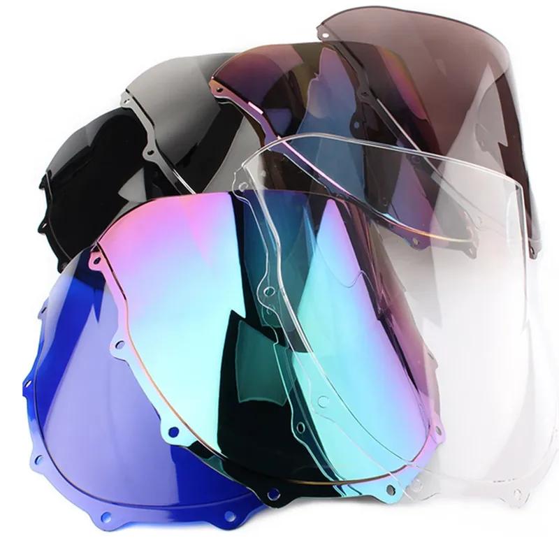 Motorcycle For Kawasaki Ninja ZX7R ZX-7R 1996-2001 2002 2003 Double Bubble Windshield WindScreen Fairing Deflector Accessories
