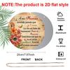 2D Flat Retro French Aluminum Wall Decoration, Available in Various Sizes with An Antique Wood Grain and Pastoral Style, Is An Ideal Choice for Home