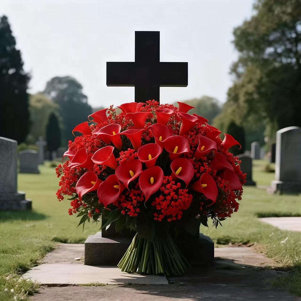 European Style Artificial Flower Bouquet: Calla Lily, Tulip, Baby's Breath & Daisy Combination for Home Decoration