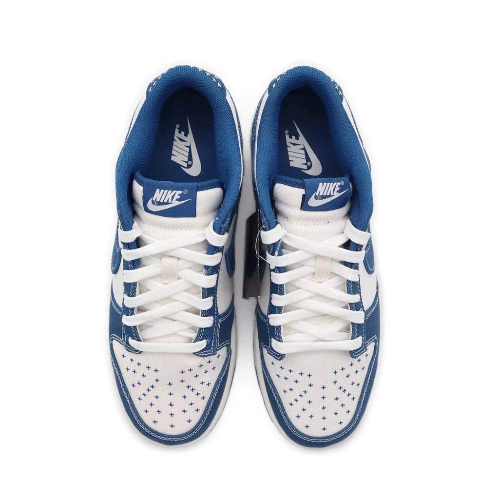 DV0834-101 Nike Dunk Low Summit White Industrial Blue Деним Сашико (Мужской)