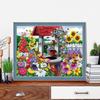 5D DIY Diamond Painting Flower Field Cross Stitch Kit Mosaic Diamond Embroidery Rose Full Round Square Drill Home Decoration