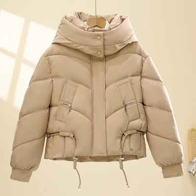 Модные женские зимние куртки с капюшоном, повседневные толстые короткие парки, женское теплое пальто