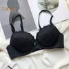 Women's Plus Size Push Up Bra Sexy Floral Lace Full Coverage Underwired Bra Padded Supportive Everyday Bra for Heavy Breast