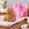 3D Capybara силиконовая форма для торта для выпечки, форма для мусса в виде животного, шоколадное мороженое, гибкие кухонные формы для творчества