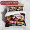 3pcs Duvet Cover Set (1*Duvet Cover + 2*Pillowcase, Without Core), Custom Name Singer Pattern Bedding Set, Home Bedroom Decor Gift
