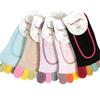 Women's Non-Slip Five-Toe Cotton Boat Socks - Invisible, Shallow Mouth Style for Spring and Summer