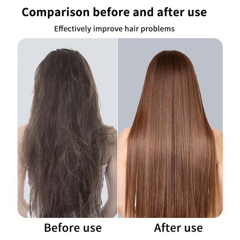 Mini Portable Hair Straightening Comb Dual Use Straight Curling Anti Frizz Great Birthday Gift for Women Girls Hair Care Lover