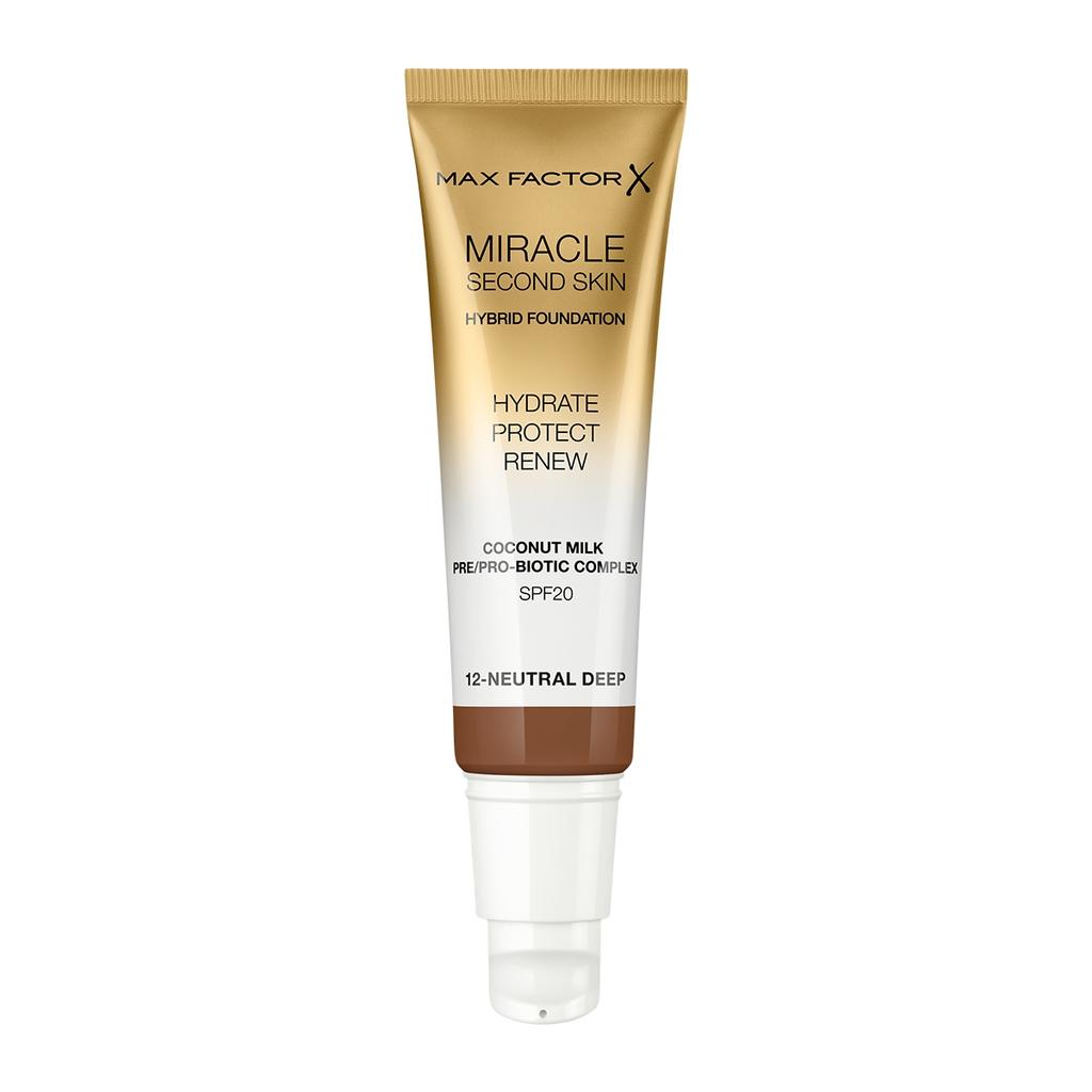 Max factor miracle second skin podkład do twarzy 30 ml 12 neutral deep