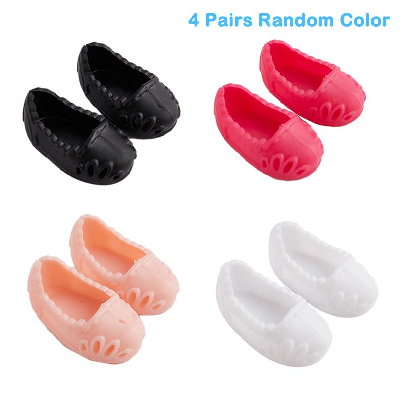 4 пары высококачественной обуви для кукол BJD 17 см, аксессуары, универсальная обувь