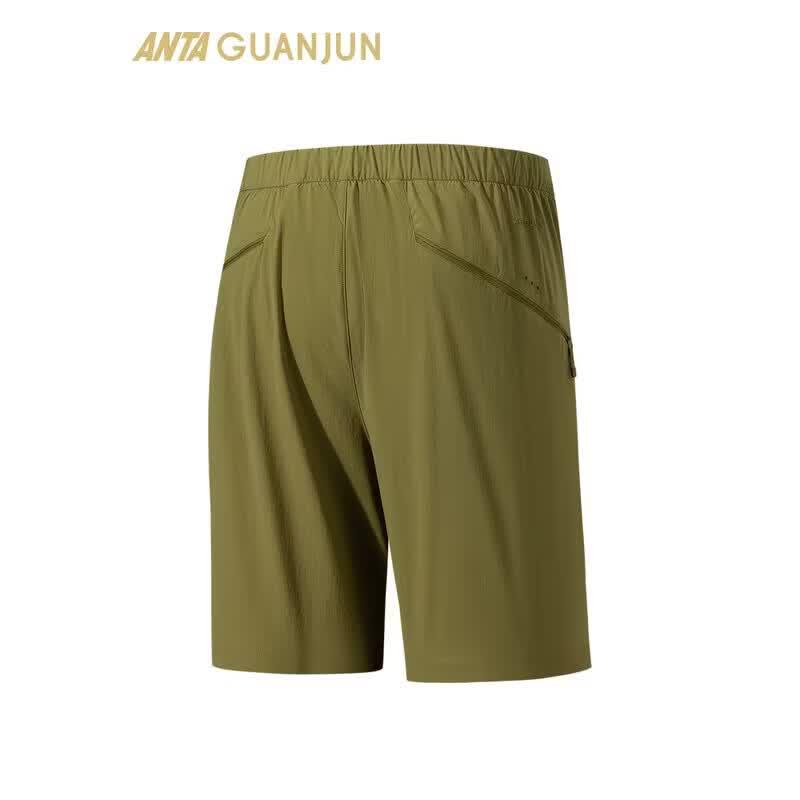 ANTA Men's Champion Outdoor Travel Series Breathable Woven Capris Shorts