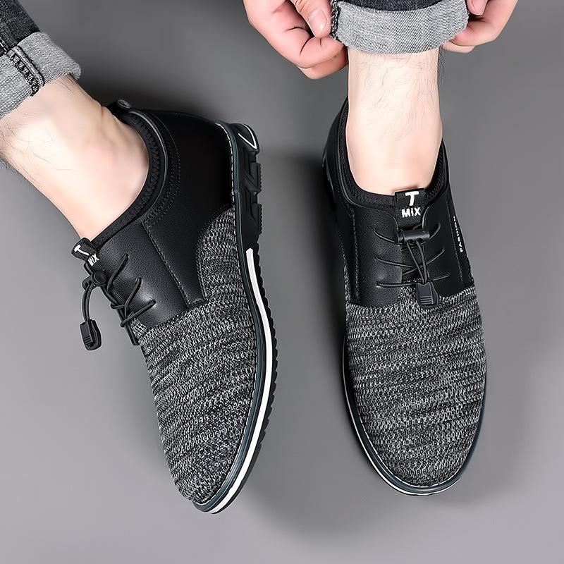 Модные мужские кроссовки, удобная классическая повседневная спортивная обувь, дышащий верх, технология смешивания цветов, модная тканевая обувь 2024