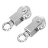 2pcs Dual Bearings U Groove Pulley 304 Stainless Steel Swivel Pulley Block  Home Gym