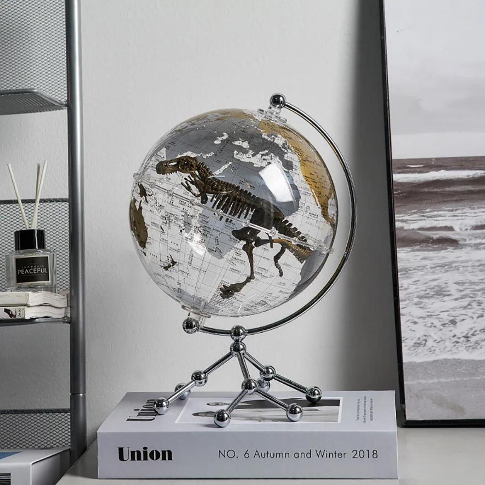 Creative Home Decor Transparent Earth Model Office Bookcase Minimalism Decorations Office Room Desktop Home Decor Gift