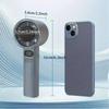 Ультрапортативный Мини-турбовентилятор Ручной с питанием от USB 100 скоростей Регулируемый Персональный вентилятор для охлаждения Легкий Тихий для использования на улице